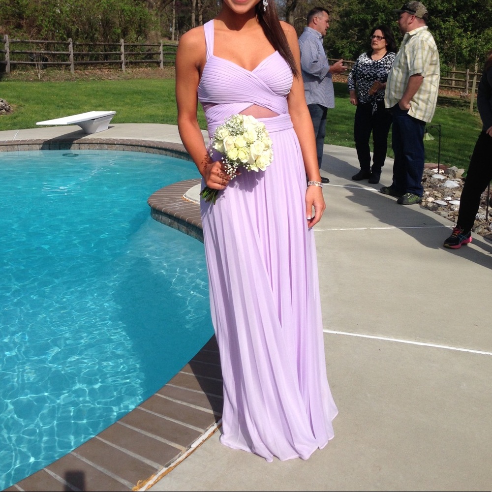 Lilac prom dress